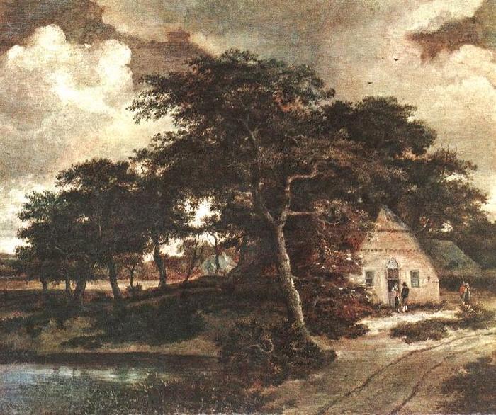 Meindert Hobbema Landscape with a Hut France oil painting art